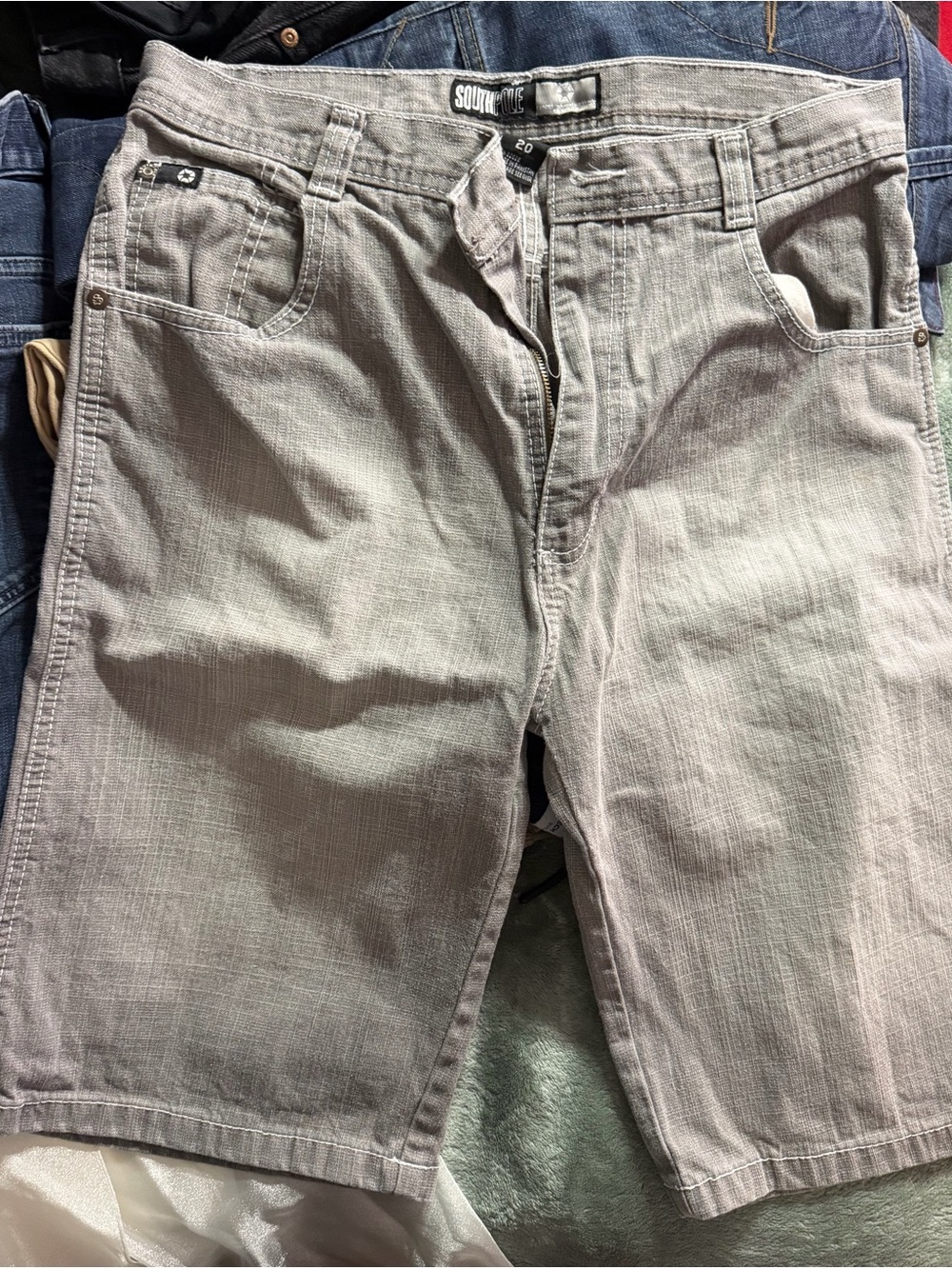 South Pole Light Gray Kids Chino Shorts